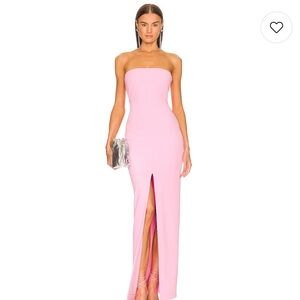 SOLACE LONDON Bysha Bubblegum Maxi Dress